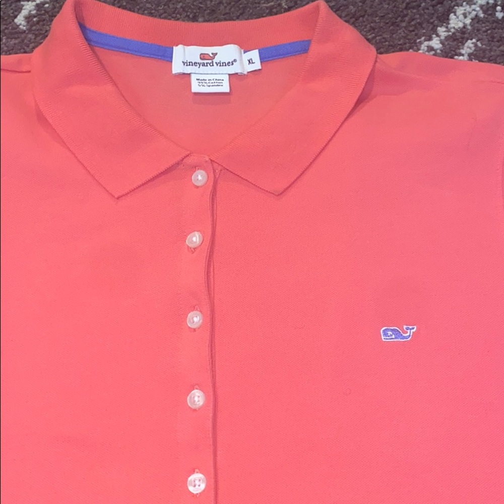 Vineyard Vines | Short Sleeve Polo Coral